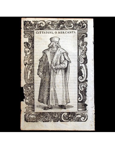 Vecellio - Costumes anciens et modernes, habiti antichi et moderni di tutto il mondo, marchand (1590) de votre