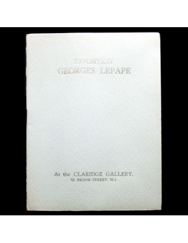 Lepape - Exposition Georges Lepape at the Claridge Gallery à Londres (1927) Pour