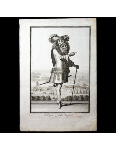 Jean Lepautre - Homme en Habit despée (circa 1676) Livraison rapide