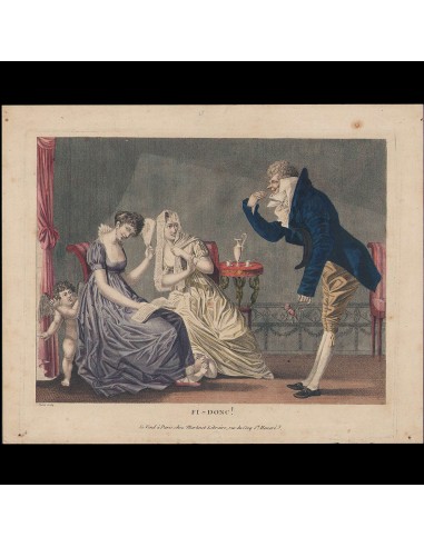 Martinet - Fi-donc!, caricature de la mode des incroyables (circa 1802) paiement sécurisé