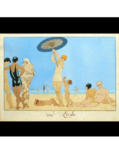 Le Bonheur du Jour ou les Grâces à la mode : au Lido par George Barbier (1924) de votre