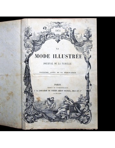 La Mode Illustrée, année 1871 de l' environnement