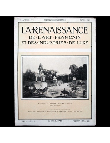 La Renaissance de l'Art Français et des Industries du Luxe - le Chevalier d'Orsay (mars 1923) brillant des détails fins