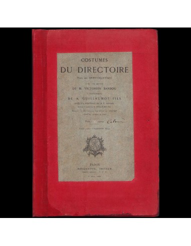 Costumes du directoire tirés des Merveilleuses par Guillaumot, exemplaire en couleurs (1875) 2024