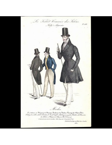 Le Follet, Courrier des Salons, 7 gravures de mode masculine (1832) online