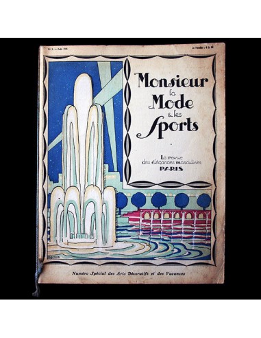 Monsieur, la Mode & les Sports, Revue des élégances masculines, n°3 (1925, août), Numéro spécial des Arts Décoratifs l'achat 