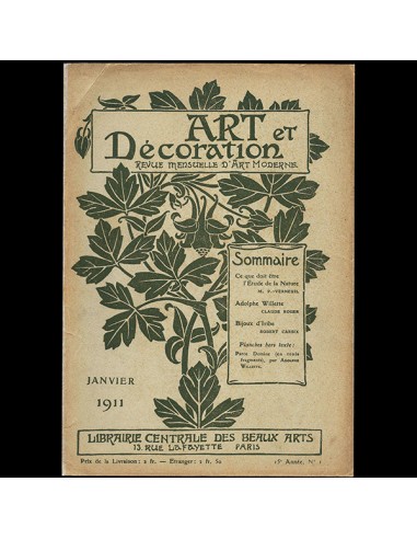 Art et Décoration, Bijoux dessinés par Paul Iribe (janvier 1911) shop