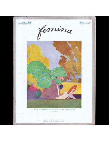 Fémina (août 1919), couverture de René Lelong la livraison gratuite