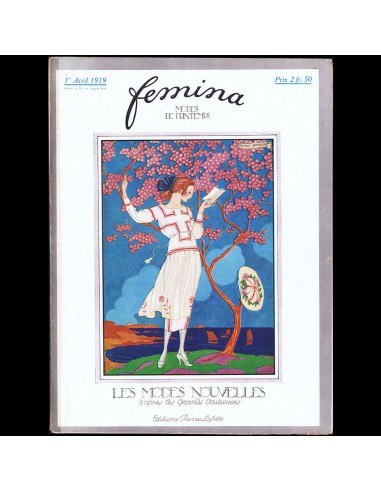 Fémina (avril 1919), couverture de George Barbier de la marque