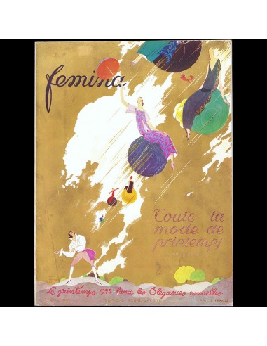 Fémina (avril 1922), couverture de Léon Benigni des créatures d'habitude