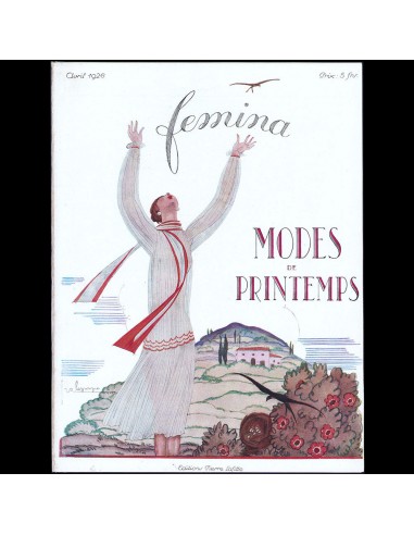 Fémina (avril 1926), couverture de Georges Lepape en stock