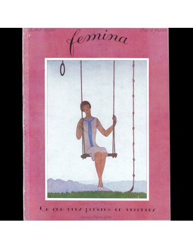 Fémina (juillet 1926), couverture d'André-Edouard Marty Amélioration de cerveau avec