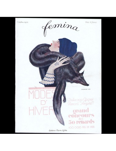 Fémina (octobre 1926), couverture est de Georges Lepape soldes