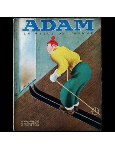 Adam, la revue de l'homme (15 novembre 1937), couverture de Garretto destockage