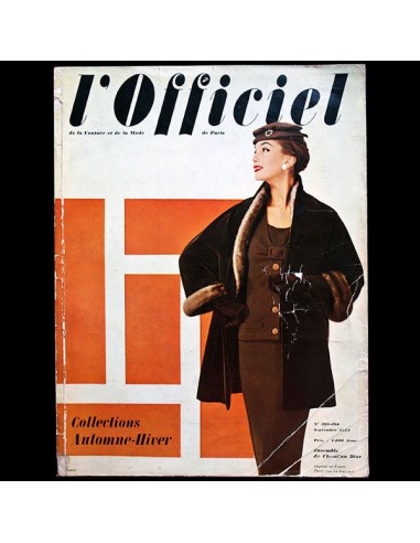 L'Officiel de la mode et de la couture de Paris - Collections Automne-Hiver (septembre 1954) les muscles