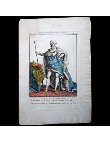 Basset - Monarque Juste et Bienfaisant, 1er cahier de la Collection d'habillements modernes et galants (1780) Fin de série