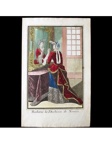 Trouvain - Madame la Duchesse de Nevers, portrait en mode (1696) votre