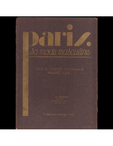 Paris, sa mode masculine, été 1931 Faites des économies