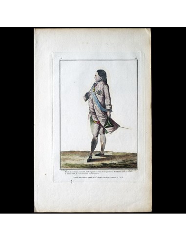 Gallerie des Modes et Costumes Français, gravure n° O 81, Habit de Printemps (1778) Véritable concentré