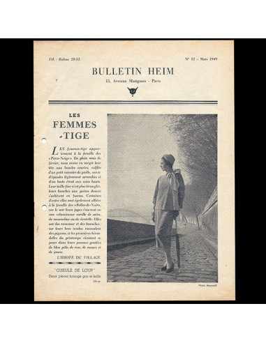 Heim - Bulletin Heim, n°12 (1949, mars), couverture de Maywald Véritable concentré