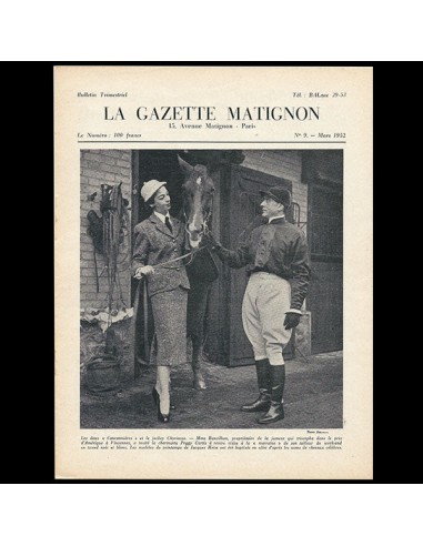 Heim - Gazette Matignon, n°9 (1952, mars), couverture de Maywald ouvre sa boutique