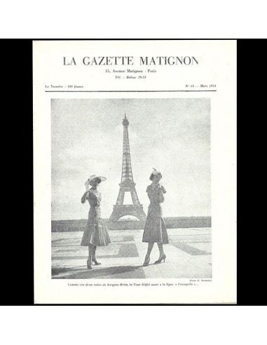 Heim - Gazette Matignon, n°13 (1954, mars), couverture de Brommet livraison et retour toujours gratuits