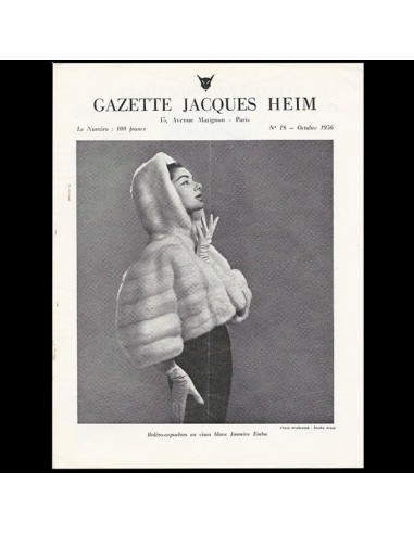 Heim - Gazette Jacques Heim, n°18 (1956, octobre), couverture de Werbroock en ligne des produits 