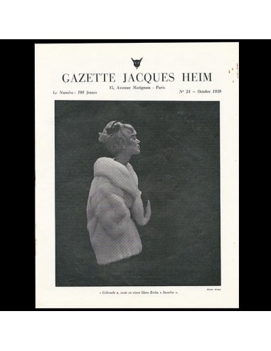 Heim - Gazette Jacques Heim, n°24 (1959, octobre), couverture d'Arsac rembourrage situé sous