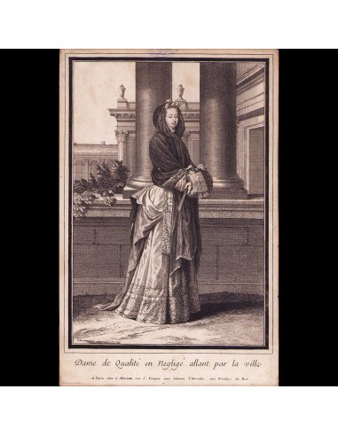 Mariette - Dame de Qualité en négligé allant par la ville (circa 1696) À commander