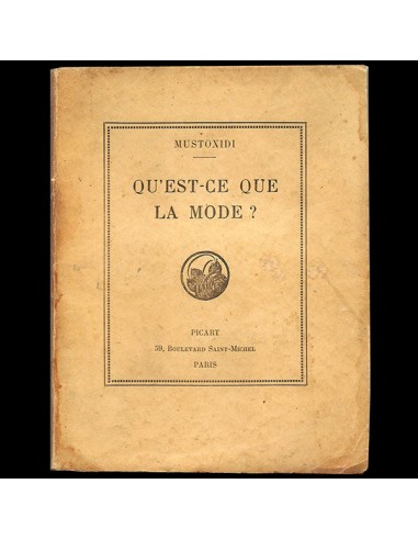 Théodore Mavroïdi Mustoxidi - Qu'est-ce que la mode? (1920) Faites des économies