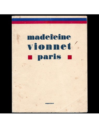 Madeleine Vionnet - Livret de présentation de la maison avenue Montaigne (circa 1925) vous aussi creer 