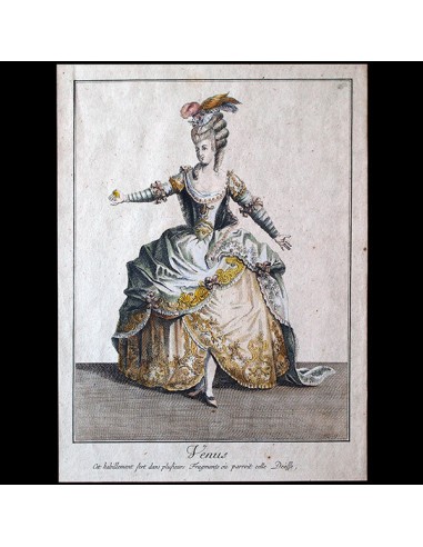 Gallerie des Modes et Costumes Français, 1778-1787, copie d'époque de la gravure n° aa 150, Venus (circa 1779) store