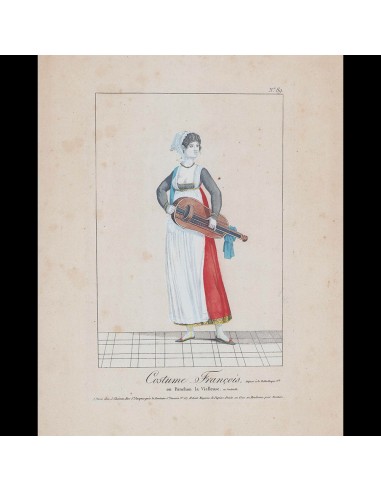 Chéreau - Costume Français, planche n°89, Fanchon la Vielleuse, au Vaudeville (circa 1800) de l' environnement