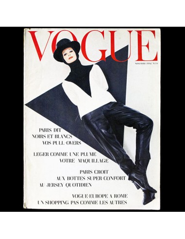 Vogue France (novembre 1962), couverture d'Helmut Newton s'inspire de l'anatomie humaine