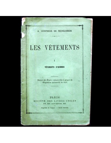 Exposition universelle de 1867 - Les vêtements, vêtements d'homme 50-70% off 