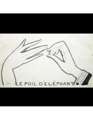 Le Poil d'Eléphant, dessin de Georges Lepape pour Vogue (1922) commande en ligne