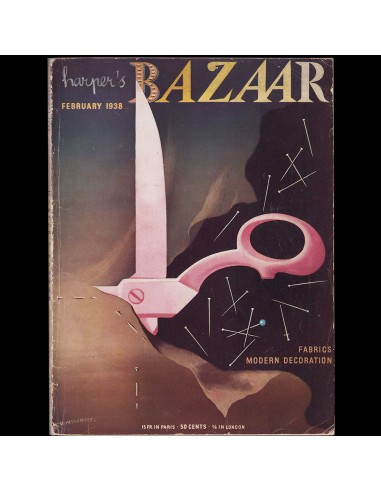 Harper's Bazaar, couverture de Cassandre (1938, February) pas cher chine