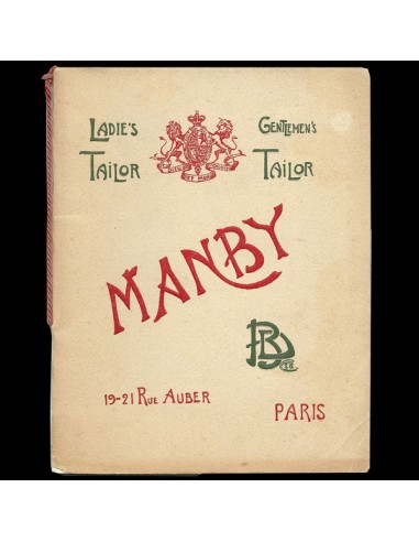 Catalogue du tailleur Manby, 19-21 rue Auber à Paris (circa 1890) shop