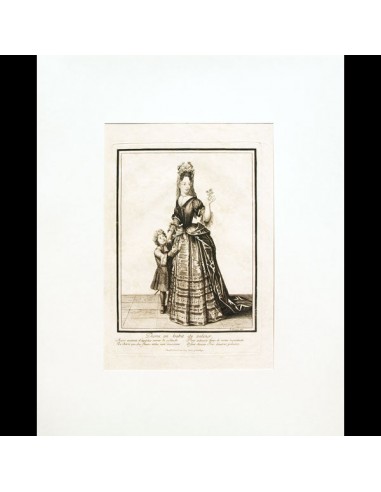 Dame en habit de velour, gravure d'Henri Bonnart d'après Robert Bonnart (circa 1690-1700) votre restaurant rapide dans 